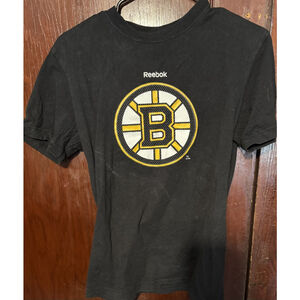 Boston Bruins Fanatics Long Sleeve Tee Kid's Sz XL Black